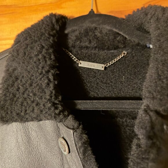 Sold~KITH leather trucker jacket XS - Picture 9 of 13